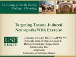 Targeting Taxane-Induced NeuropathyWith Exercise