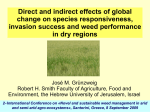 Direct and indirect effects of global change on species composition