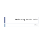 Performing Arts in Italia - Elmwood Park Memorial High School