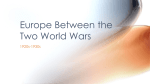 Europe Between the Two World Wars