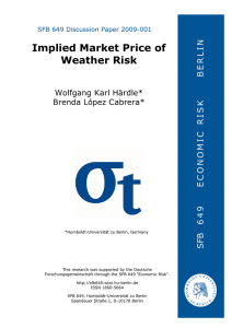 Implied Market Price of Weather Risk - SFB 649