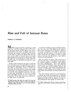 Rise and Fall of Interest Rates