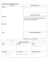 Marketing Strategy Template