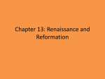 Chapter 15: Renaissance and Reformation