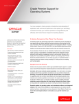 Oracle Premier Support for Operating Systems