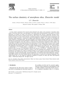 L. T. Zhuravlev, The surface chemistry of amorphous silica