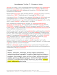 Atmosphere and Weather: Ch. 3 Atmosphere Review Weather