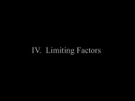 IV. Limiting Factors - Crestwood Local Schools
