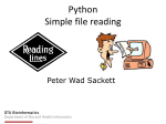 Python Simple file reading