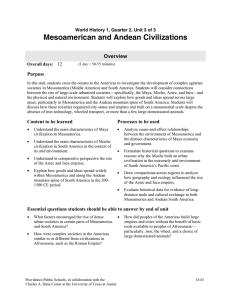 Mesoamerican and Andean Civilizations