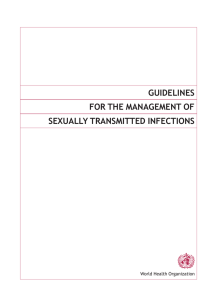 guidelines for the management of sexually transmitted infections
