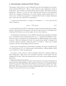 4. Introducing Conformal Field Theory