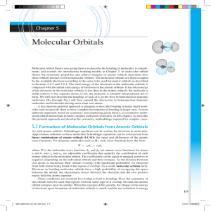 Chapter 5 | Molecular Orbitals