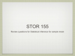 STOR 155 - Statistics