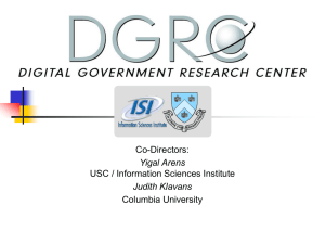 DGRC Overview slides - Computer Science, Columbia University