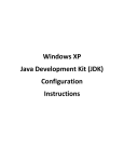 Windows XP Java Development Kit (JDK) Configuration Instructions