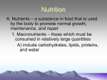 Nutrition