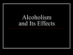 Alcoholism and Its Effects