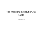 The Maritime Revolution, to 1550