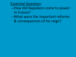 Napoleon Bonaparte and the Congress of Vienna