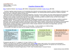 Cognitive Science (BS) - Carnegie Mellon University