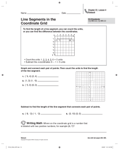 Line Segments in the Coordinate Grid