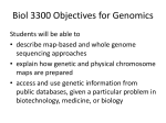 Genomics I - Faculty Web Pages