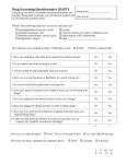 Drug Screening Questionnaire (DAST)