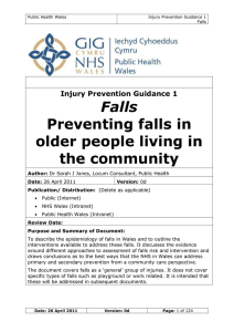 Injury Prevention Guidance 1 - Falls v4