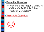 4 The Treaty of Versailles