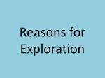 Europe Reasons for Exploration
