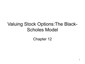 Valuing Stock Options: The Black