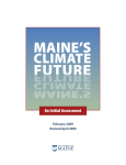 Maine`s Climate Future - Climate Change Institute