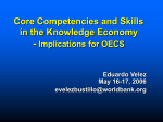 Core Competencies in the Knowledge economy