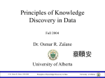 Principles of Knowledge Discovery in Data