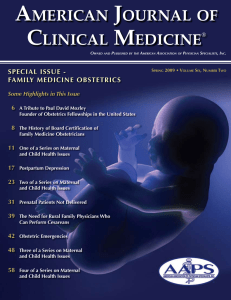 AMERICAN JOURNAL OF CLINICAL MEDICINE® spring 2009