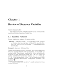 Chapter 1 Review of Random Variables