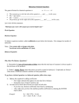 Balancing Chemical Equations