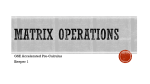 Keeper 1 - Matrix Operations