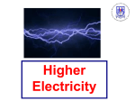 1. Higher Electricity Questions [pps 1MB]