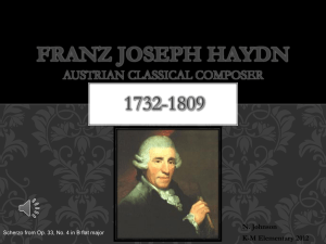 Franz Joseph Haydn, Gr. 1 - Kasson
