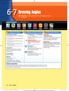 Drawing Angles - Everyday Math