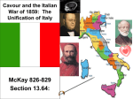 Cavour and the Italian War of 1859: The Unification of Italy