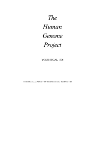 The Human Genome Project