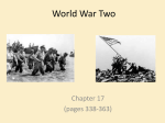 World History WWII Powerpoint World War Two