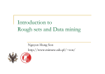 Introduction to Rough sets and Data mining