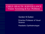 Vision Screening and Ophthalmology