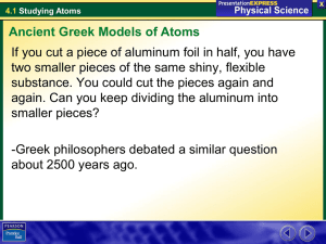 Thomson`s Model of the Atom - ib