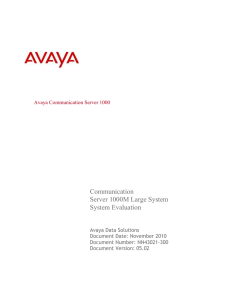 Support.avaya.com - Performance Communications LLC
