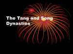 China- Tang, Song and Yuan Dynasty